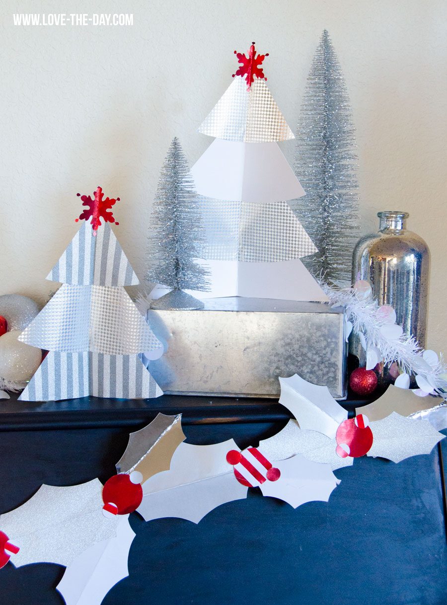 Diy paper holly garland by love the day