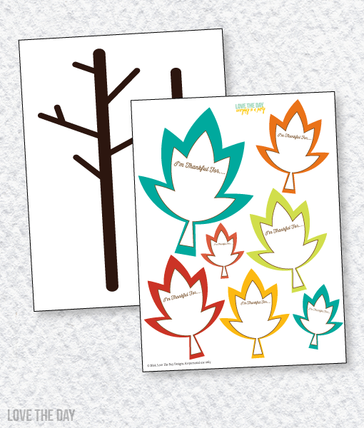 Thankful Tree FREE Printable by Love The Day