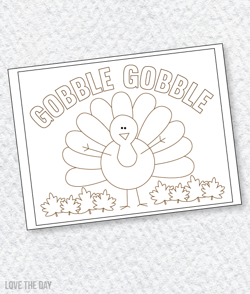 Thanksgiving Coloring Pages by Love The Day