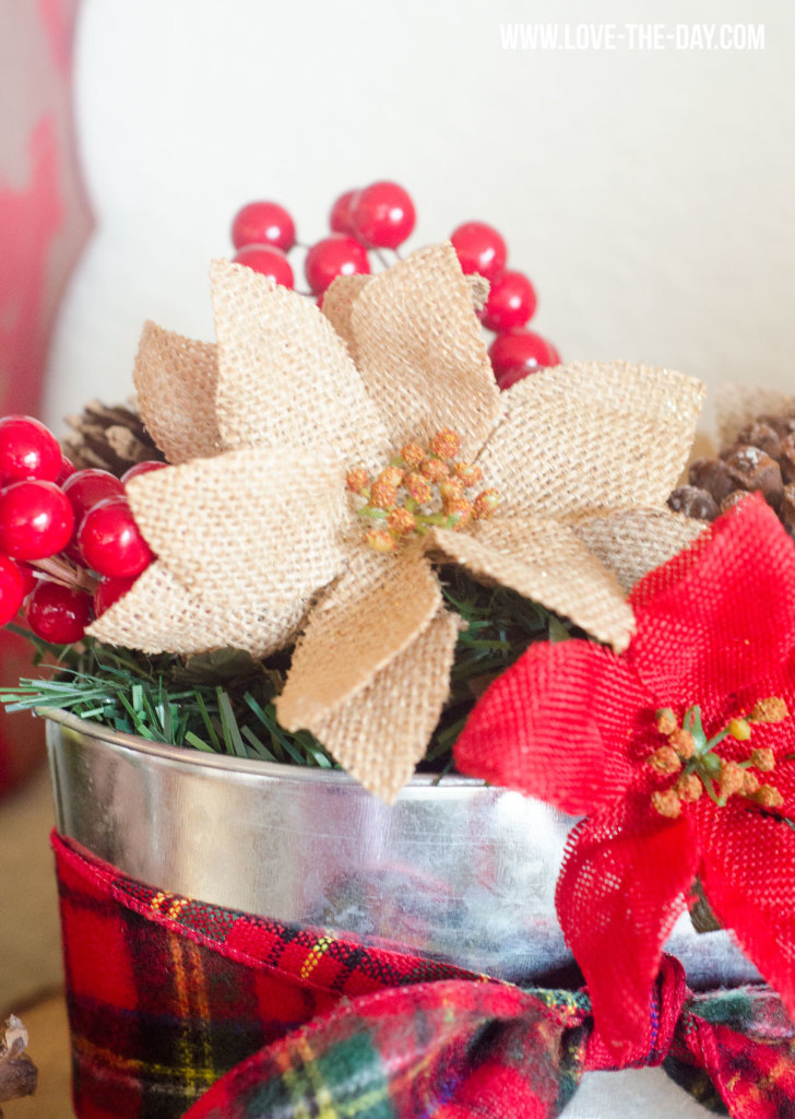 Rustic Christmas Centerpiece Craft by Love the Day