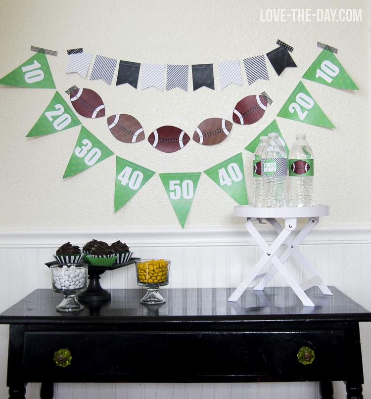 Super Bowl Party Ideas and Printables