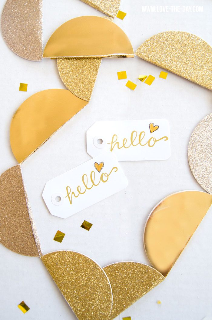 Gold Party Tags by So Love The Day