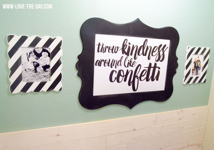 Craft Resolutions with Michael's! Landing Wall Before and After