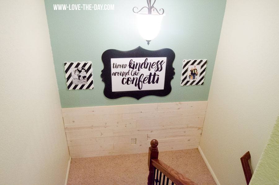 Craft Resolutions with Michael's! Landing Wall Before and After