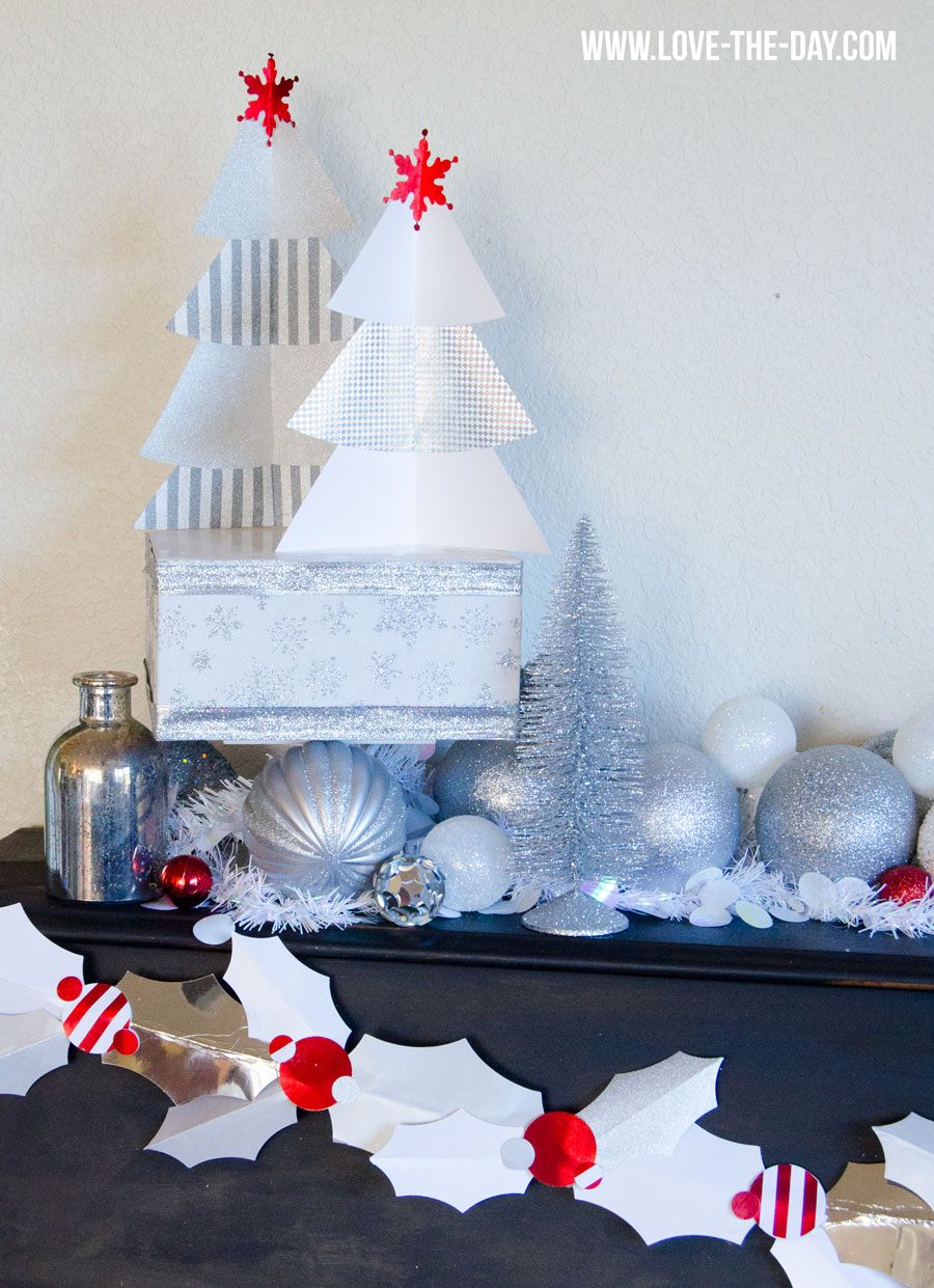 DIY Paper Christmas Trees by Love The Day
