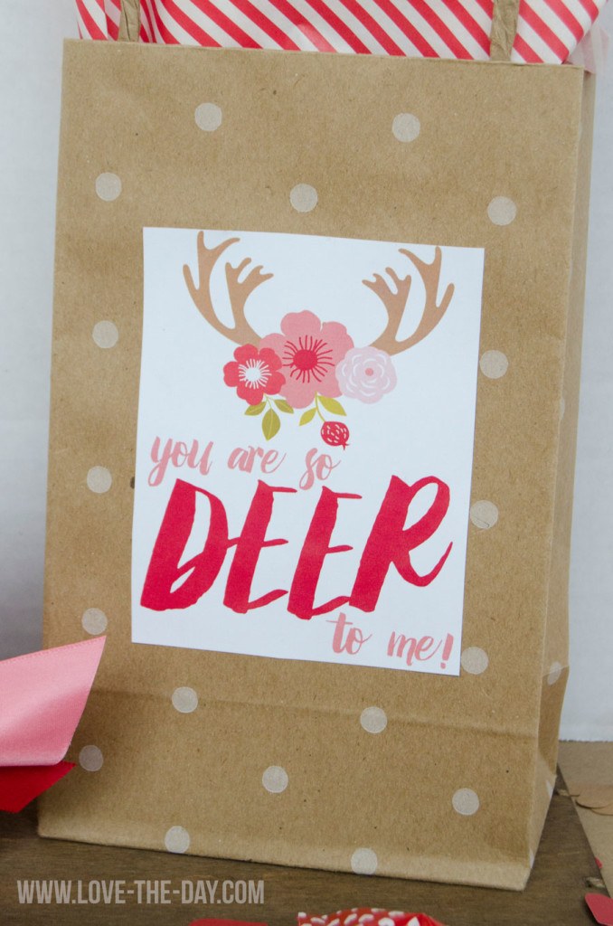 Deer To Me 'Valentine Card' FREE Printable by Love the Day