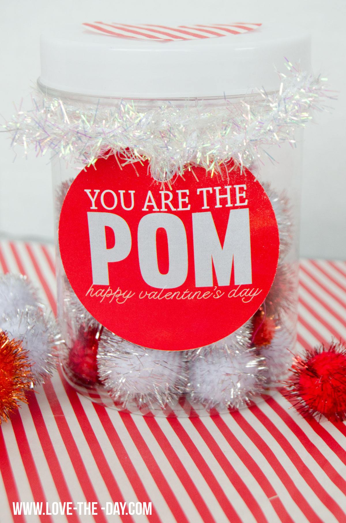 "You are the POM" Free Printable Valentine Tags by Lindi Haws