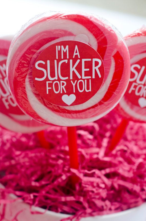 Sucker For You VALENTINE Printable (INSTANT DOWNLOAD) by Love The Day