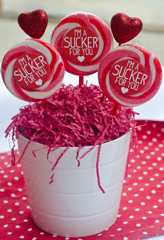 Sucker for you valentine printable (instant download)