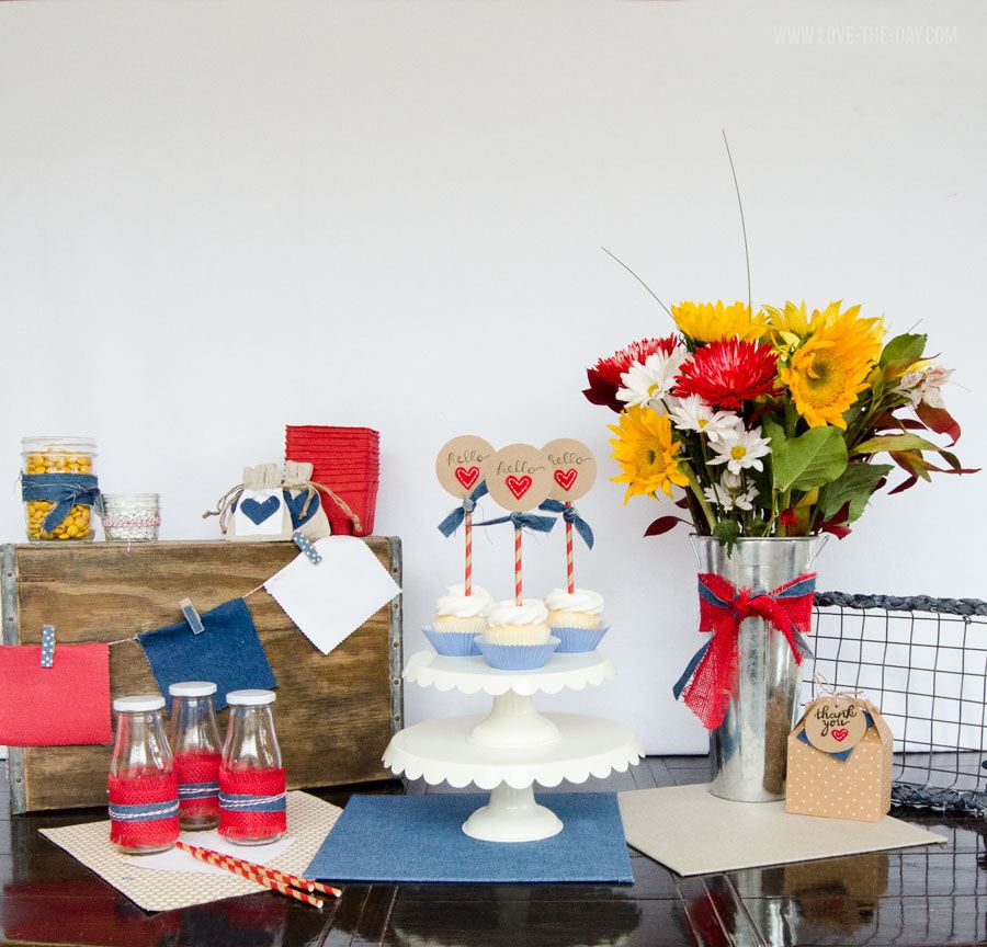 Denim Crafts:: Partying with Denim by Love The Day