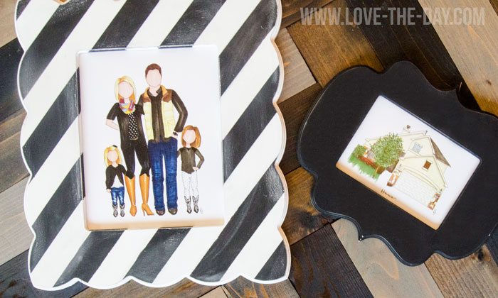 Hand-Drawn Family Portraits on Love The Day