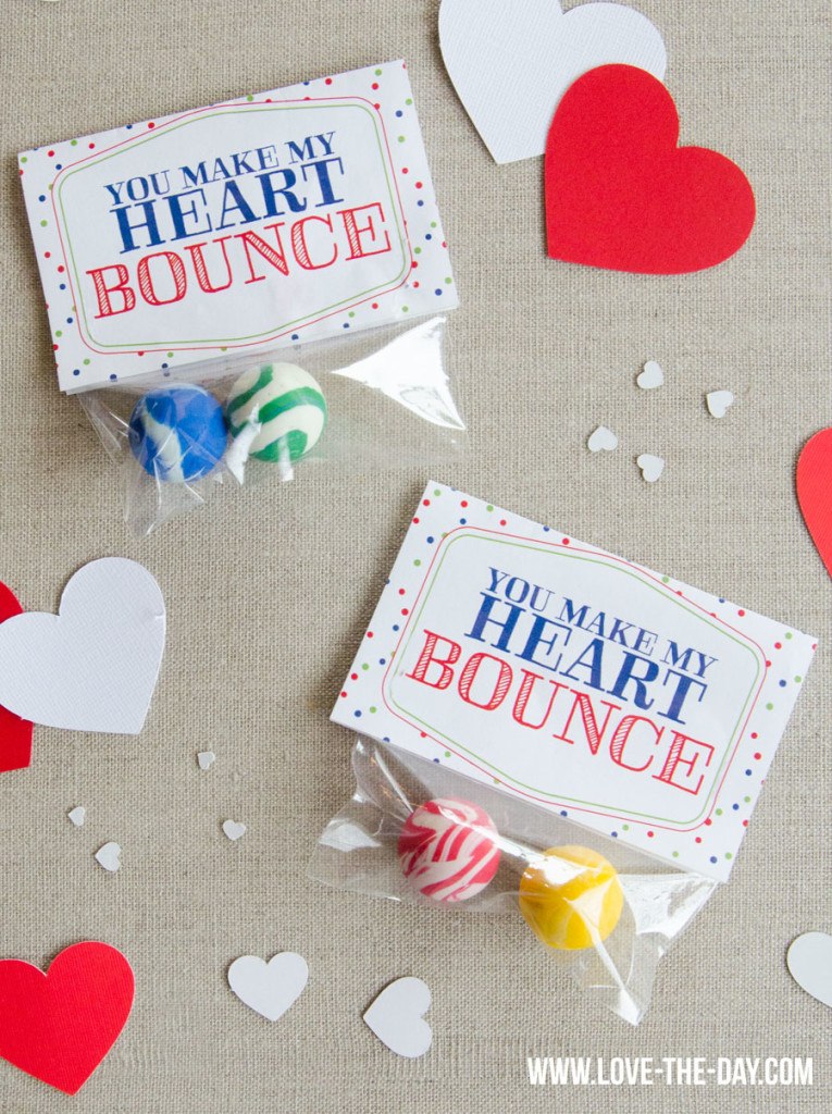 Free Valentine Printables:: You Make My Heart Bounce by Love The Day