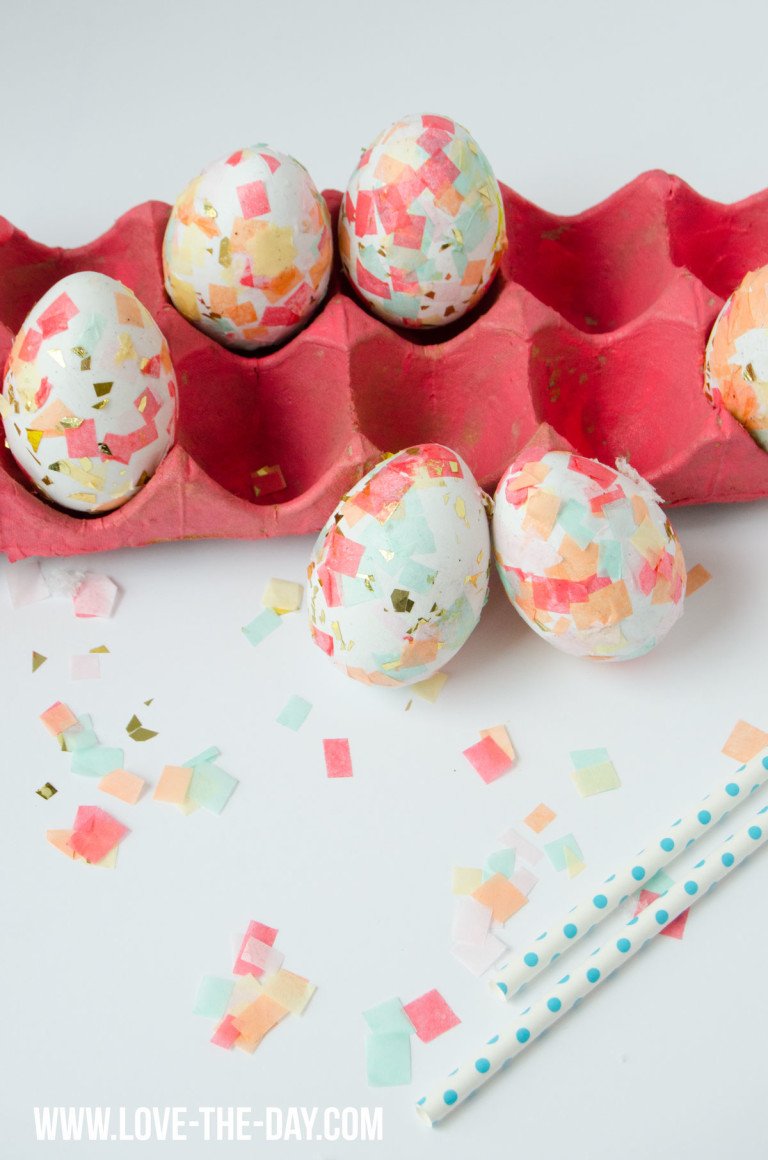 DIY Confetti Easter Eggs by Love The Day