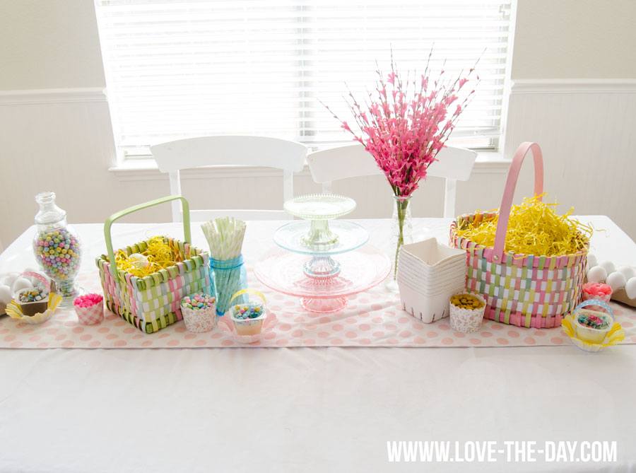 Easter Crafts for Kids:: Pudding Easter Baskets by Love The Day