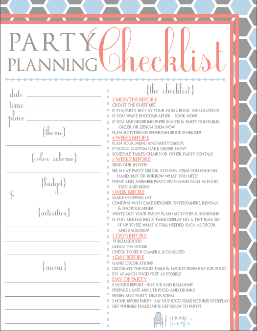 Partying on a Budget & a Party Planning Checklist