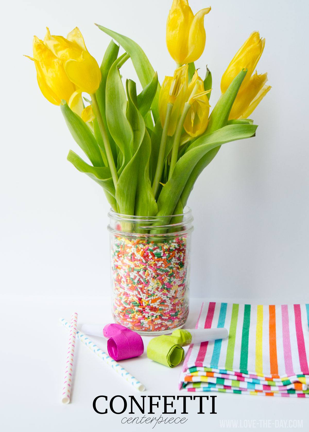 DIY Party Centerpieces with Sprinkles! 