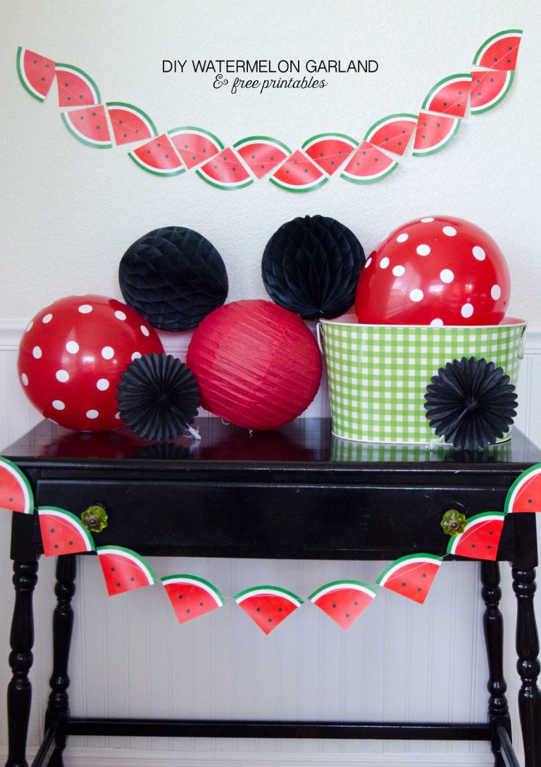 Watermelon theme party decor picture