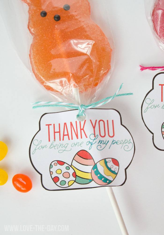 Peeps FREE Easter Printable by Love The Day