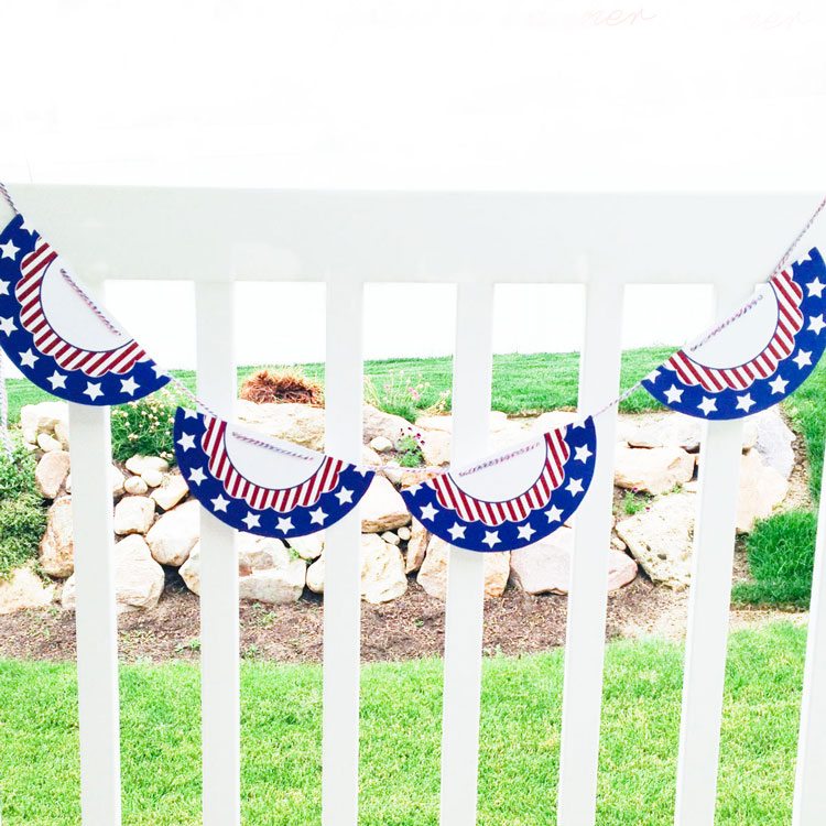 Free printable 4th of july bunting