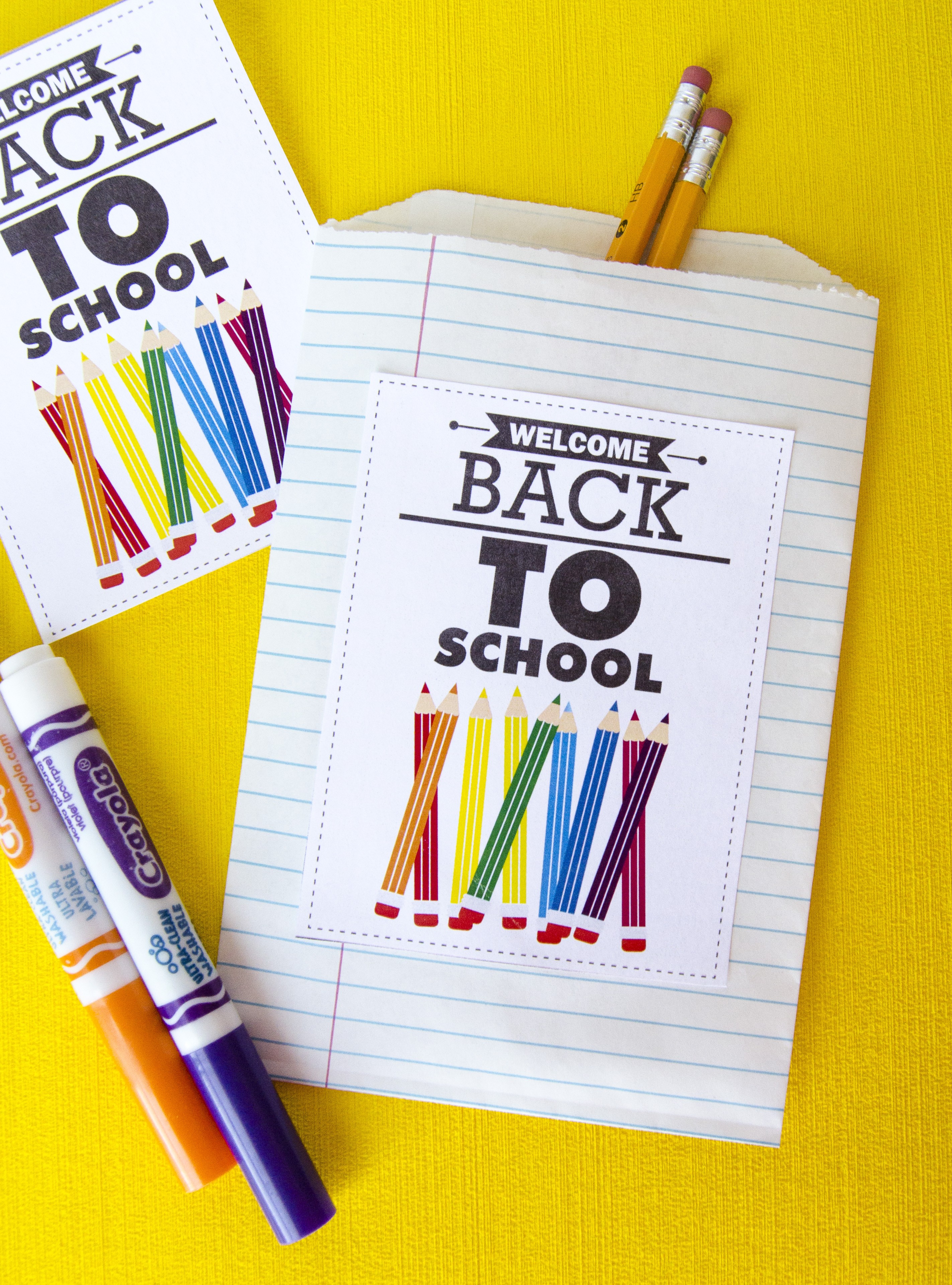 Free welcome back to school printable