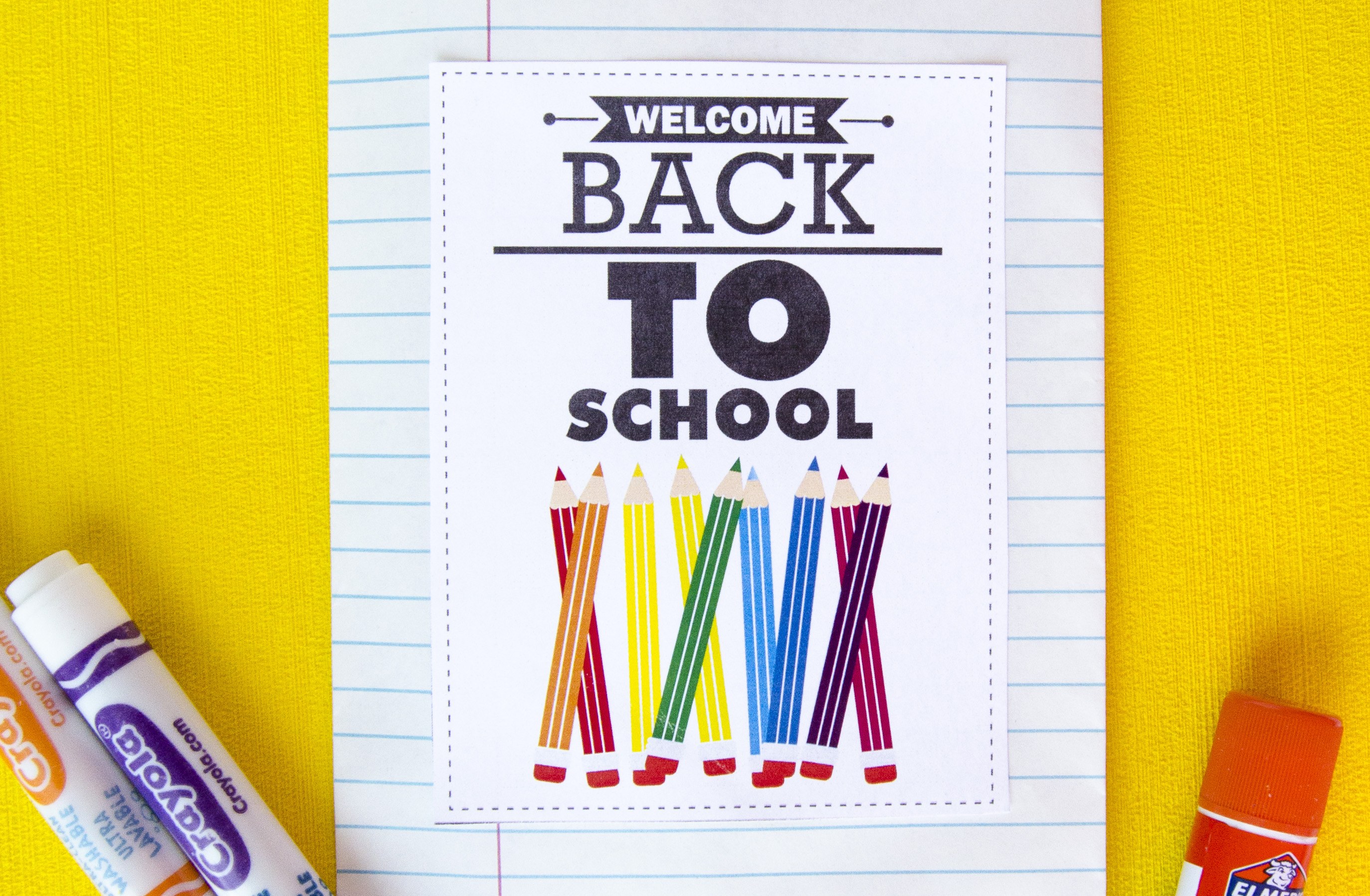 Free Welcome Back To School Printable By Love The Day