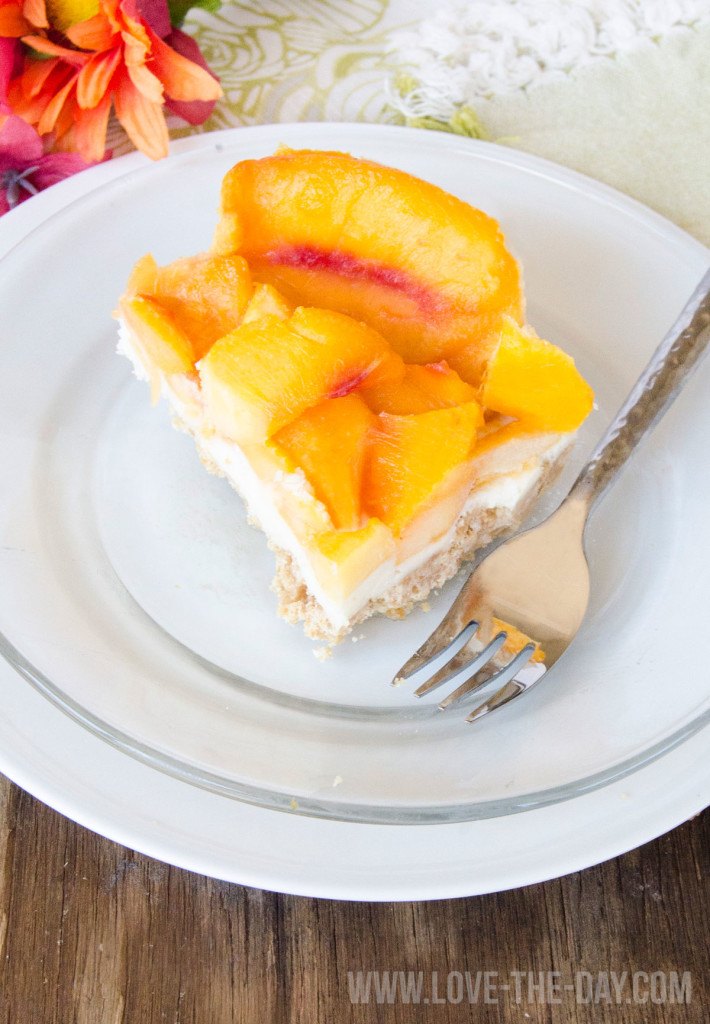 Frozen Fresh Peach Dessert by Love The Day