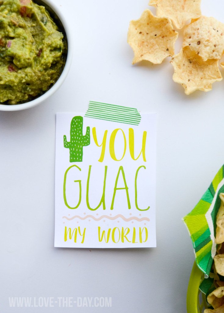 Guacamole Free Printable by Love The Day