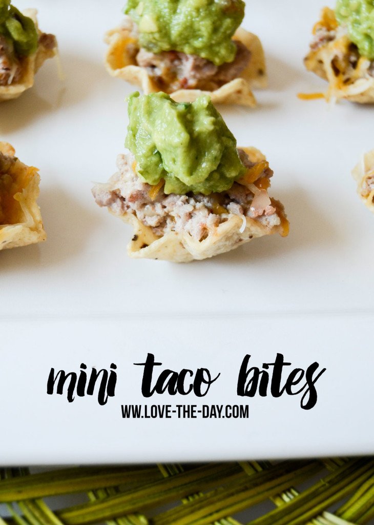 Mini Taco Bites Recipe on Love The Day