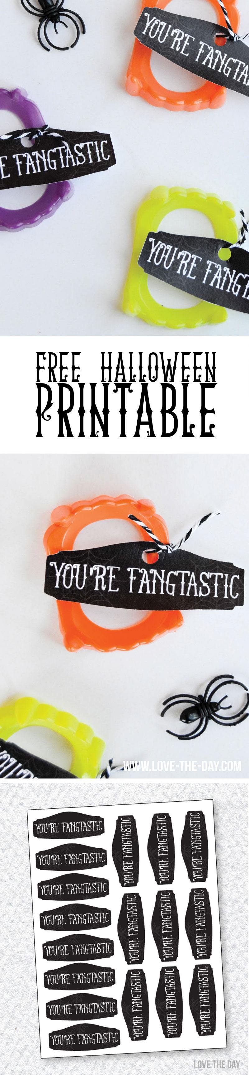 FANGTASTIC HALLOWEEN IDEA & FREE PRINTABLE by Lindi Haws of Love The Day