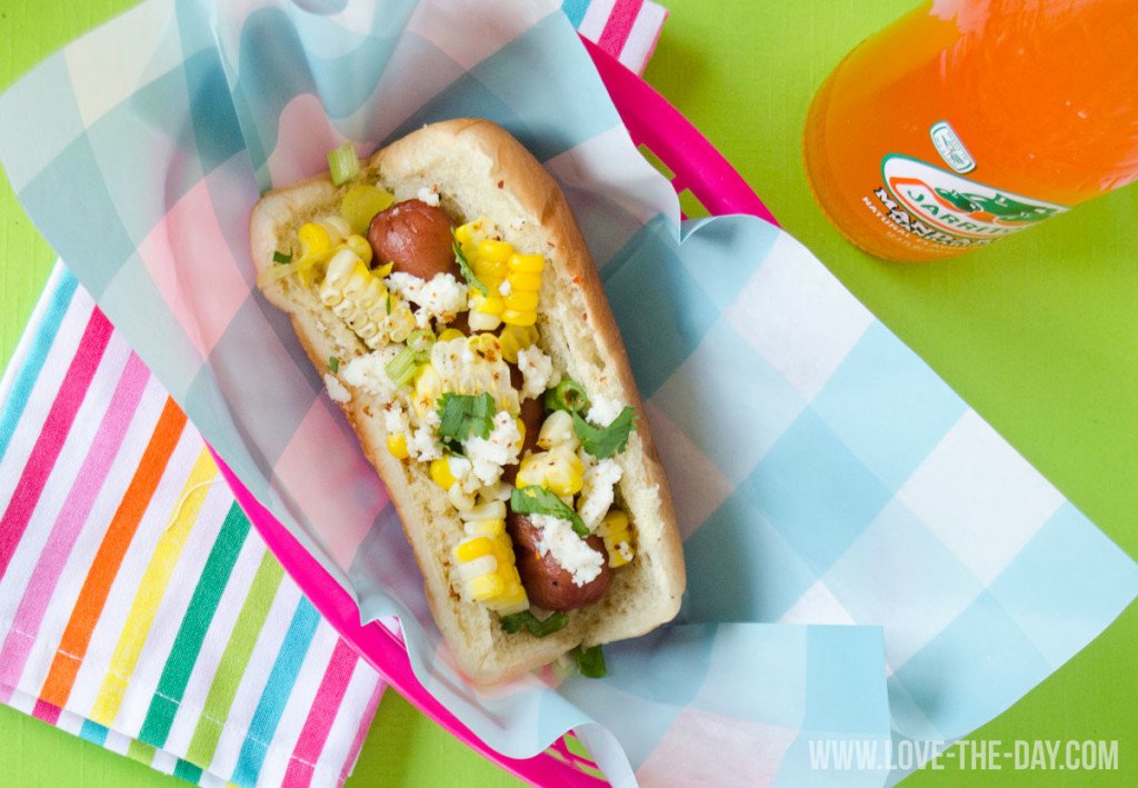 Mexican Corn Hot Dog Recipe by Love The Day