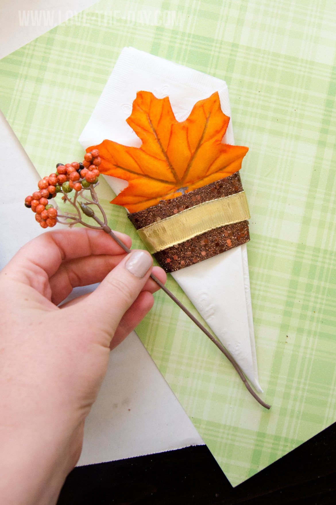 Paper Napkin Folding Idea with Chinet by Love The Day