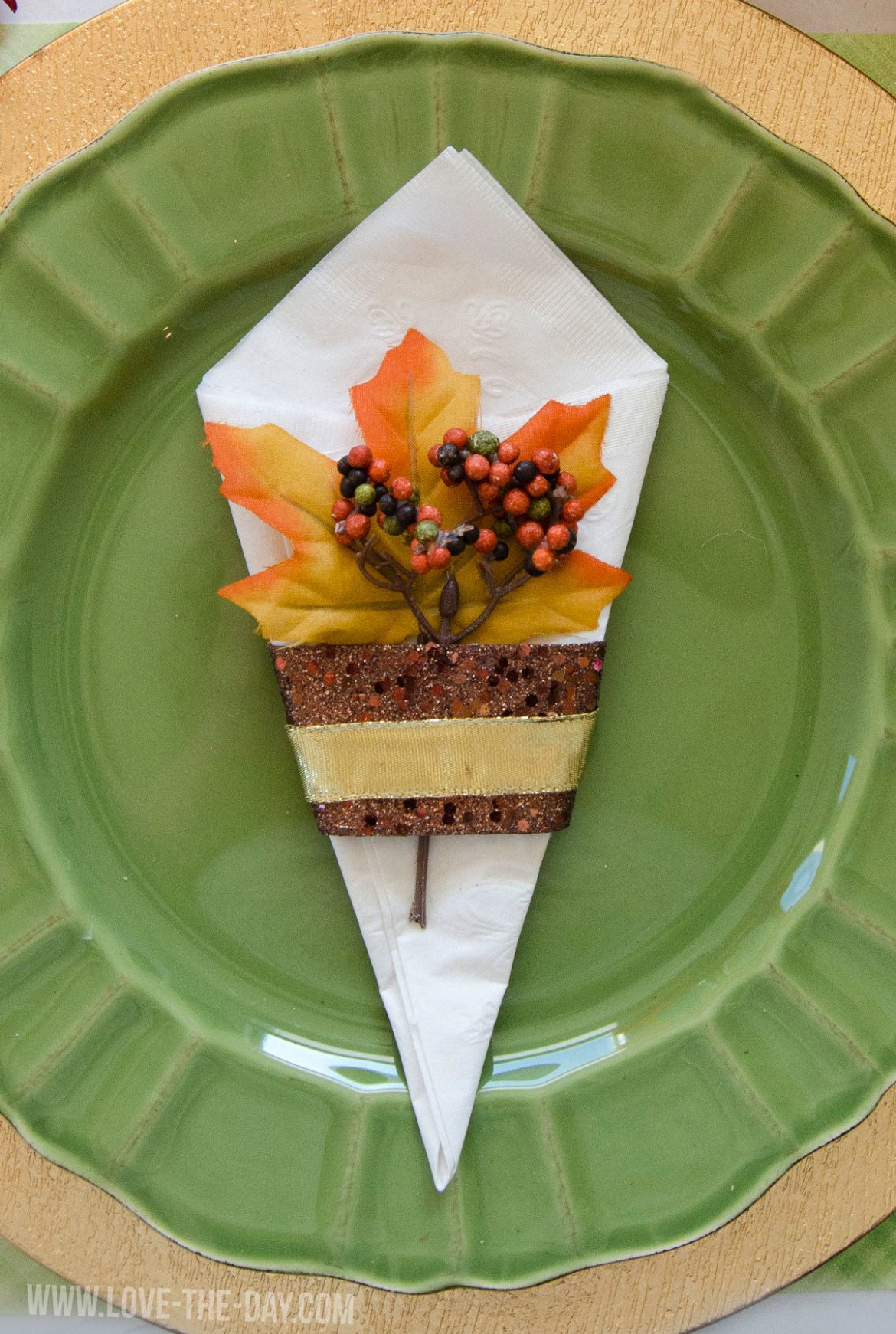 Paper Napkin Folding Idea with by Love The Day