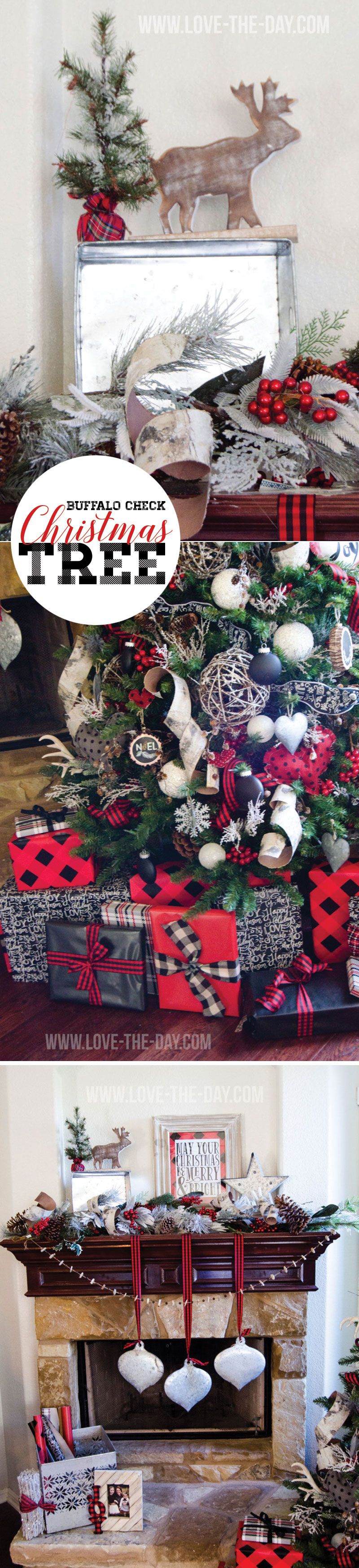 Buffalo Check Christmas Tree by Lindi Haws of Love The Day