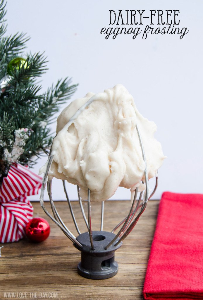 Dairy-Free Eggnog Frosting by Love The Day