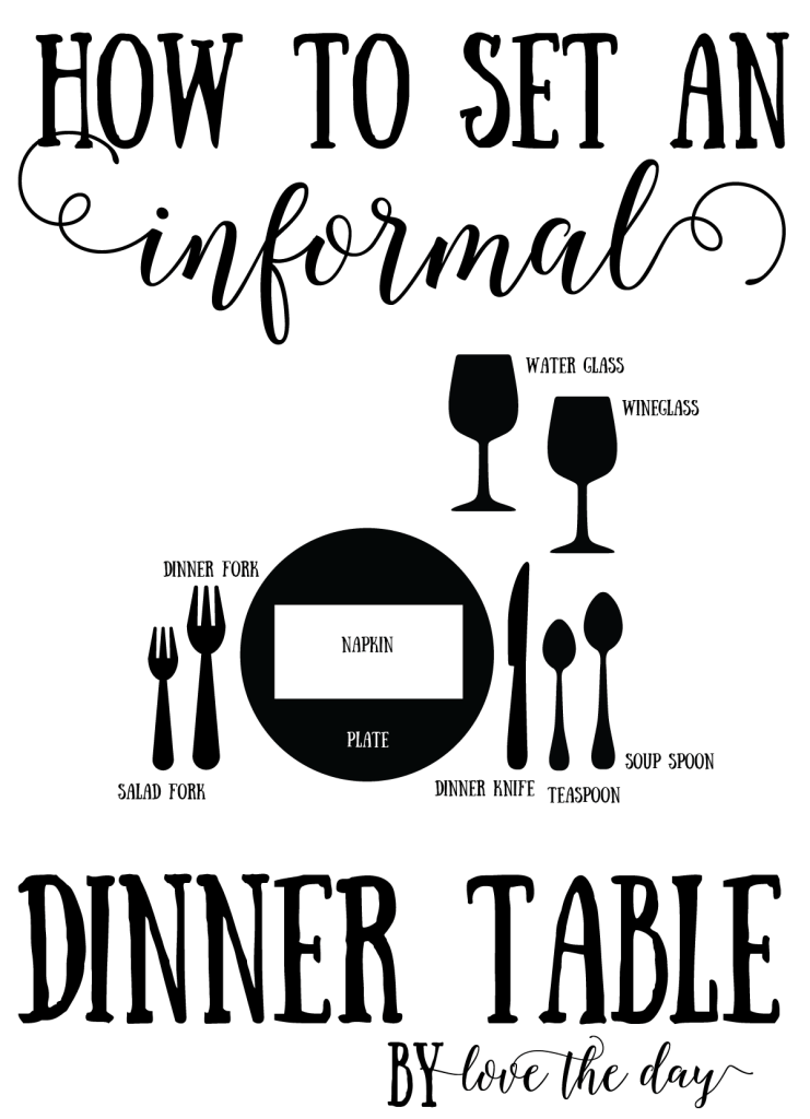 Proper Place Setting Tutorial by Love The Day