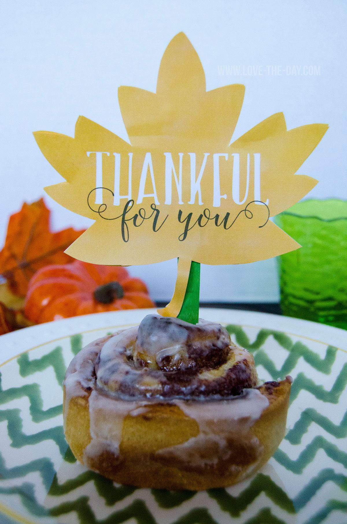 FREE ?Thankful For You? Leaf Printable by Love The Day