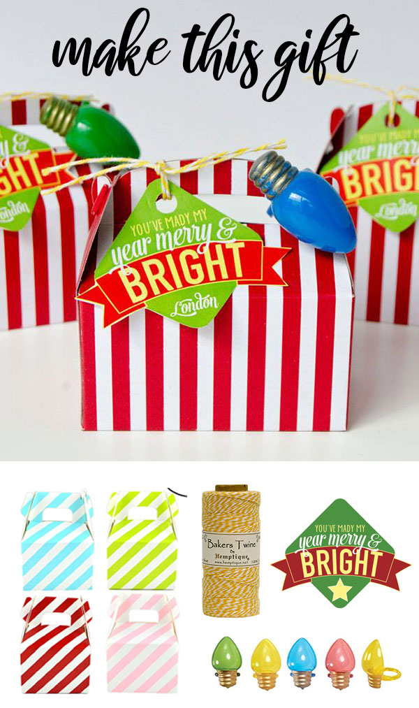 Merry and Bright Christmas Tags