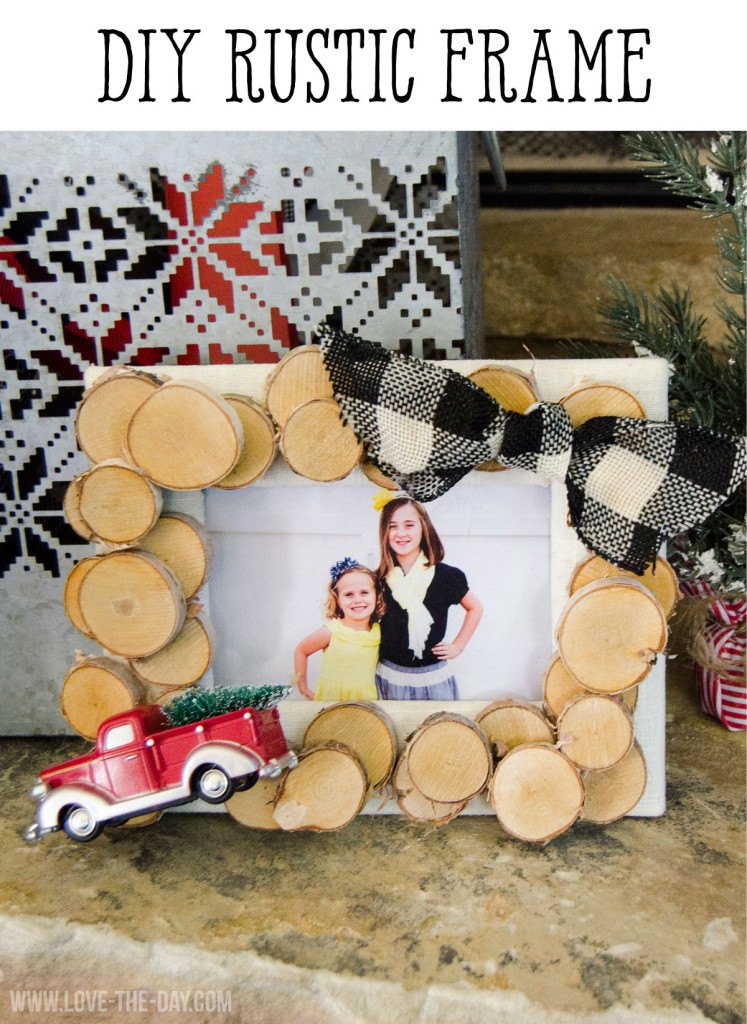 DIY Rustic Picture Frame by Love The Day