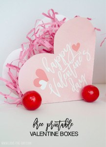 Printable Valentine Boxes By Lindi Haws Of Love The Day