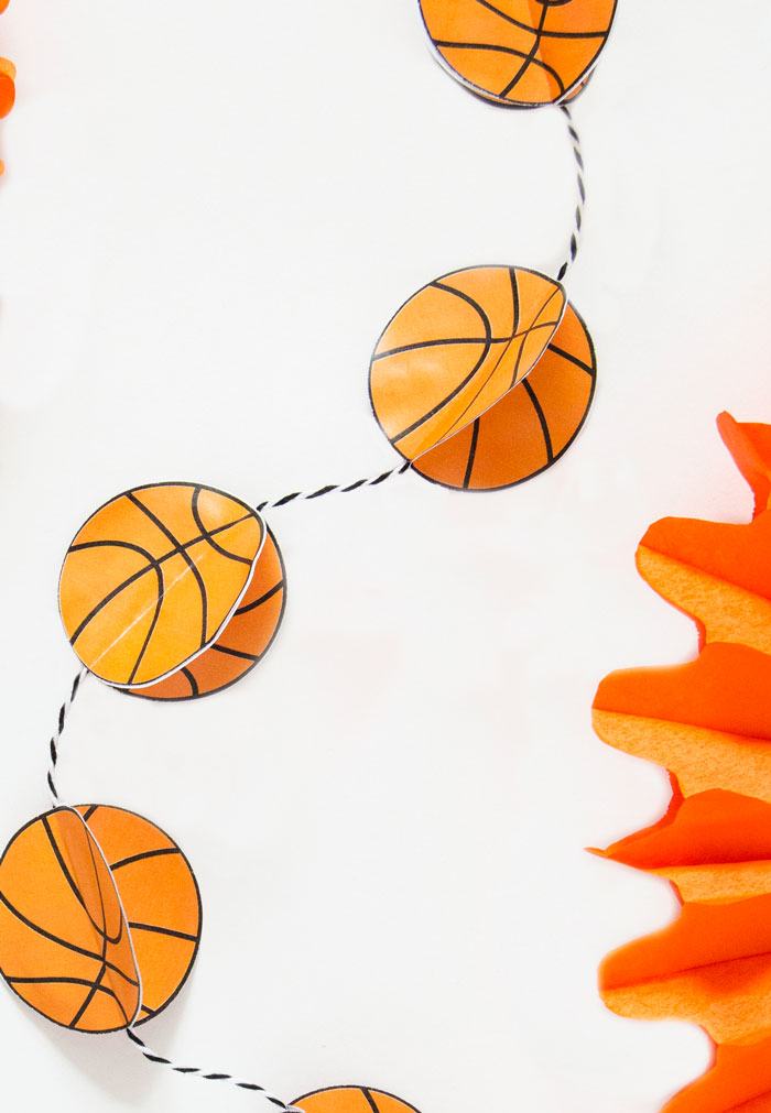 Basketball Garland Tutorial by Lindi Haws of Love The Day