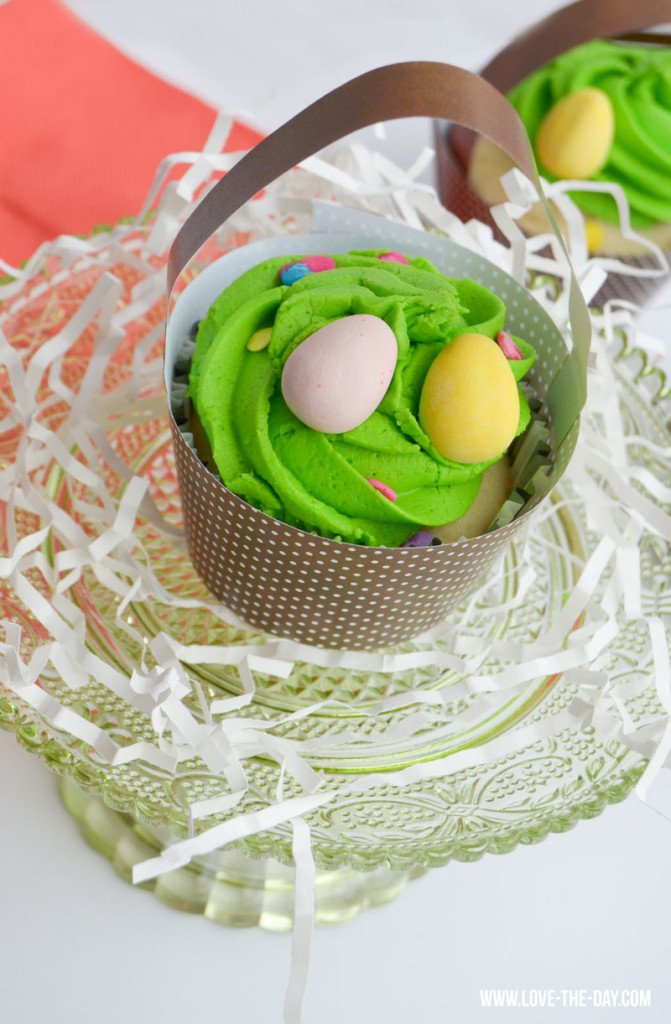 DIY Printable Easter Cupcake Baskets by Lindi Haws of Love The Day