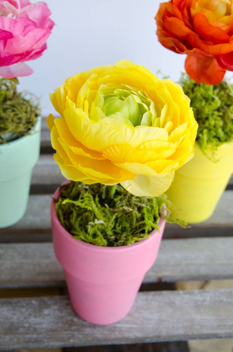 Flower Pot Craft & Centerpiece by Lindi Haws of Love The day