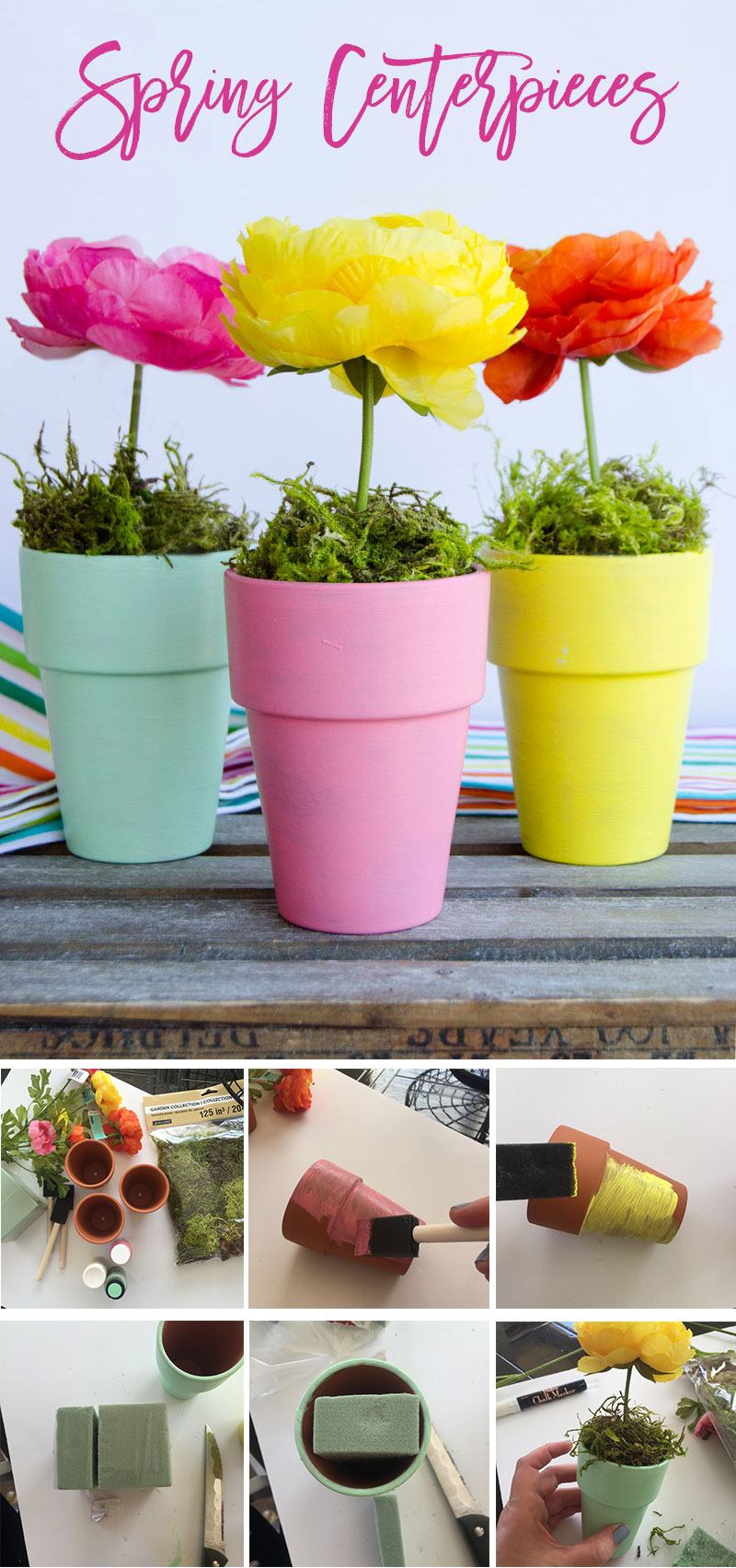 Flower Pot Craft & Centerpiece by Lindi Haws of Love The day