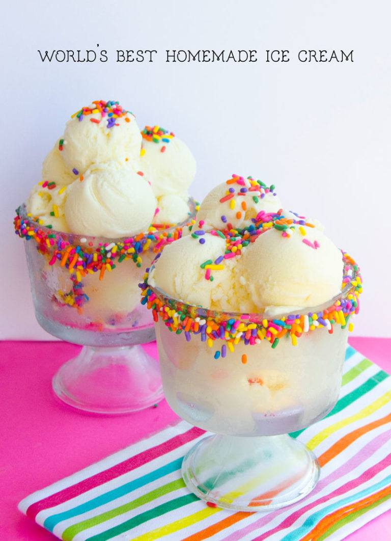 World's Best Homemade Vanilla Ice Cream Recipe