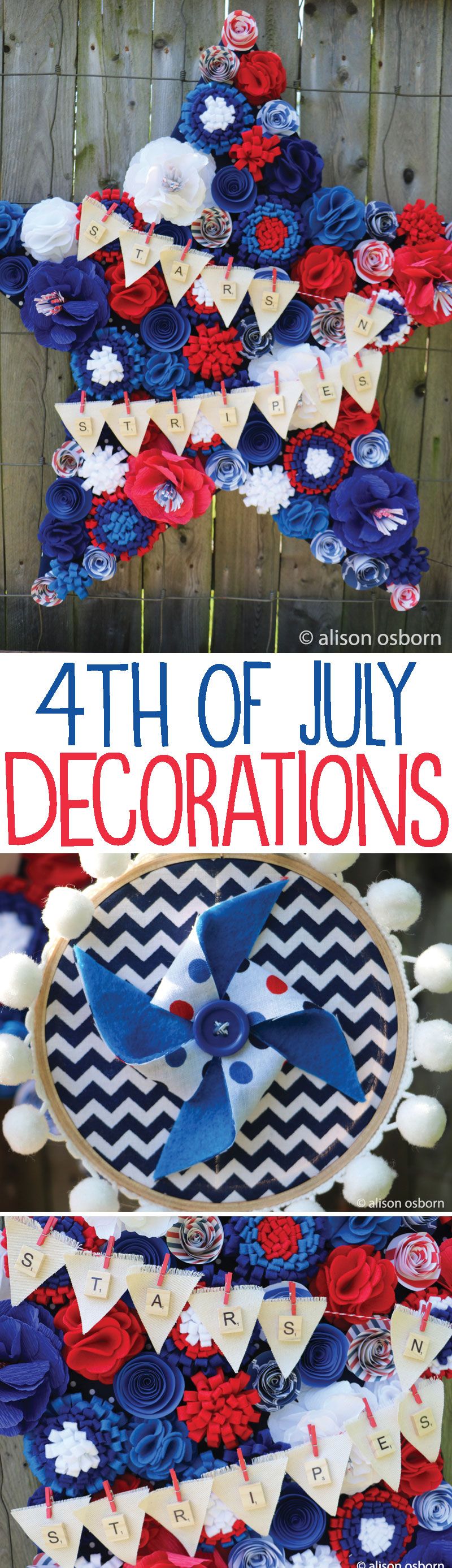 DIY 4th of July Decorations on Love The Day