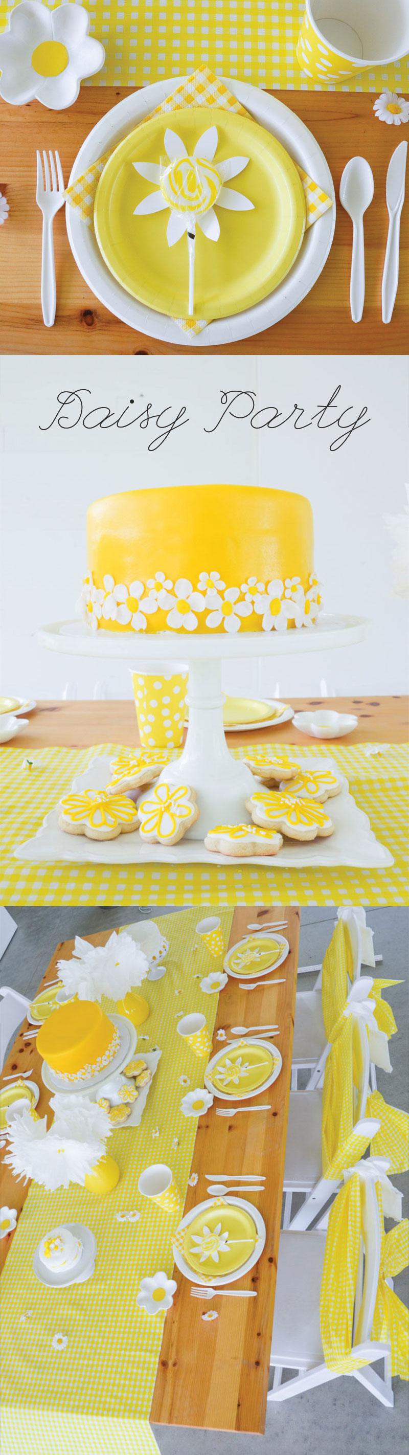 Daisy Party Ideas by Lindi Haws of Love The Day