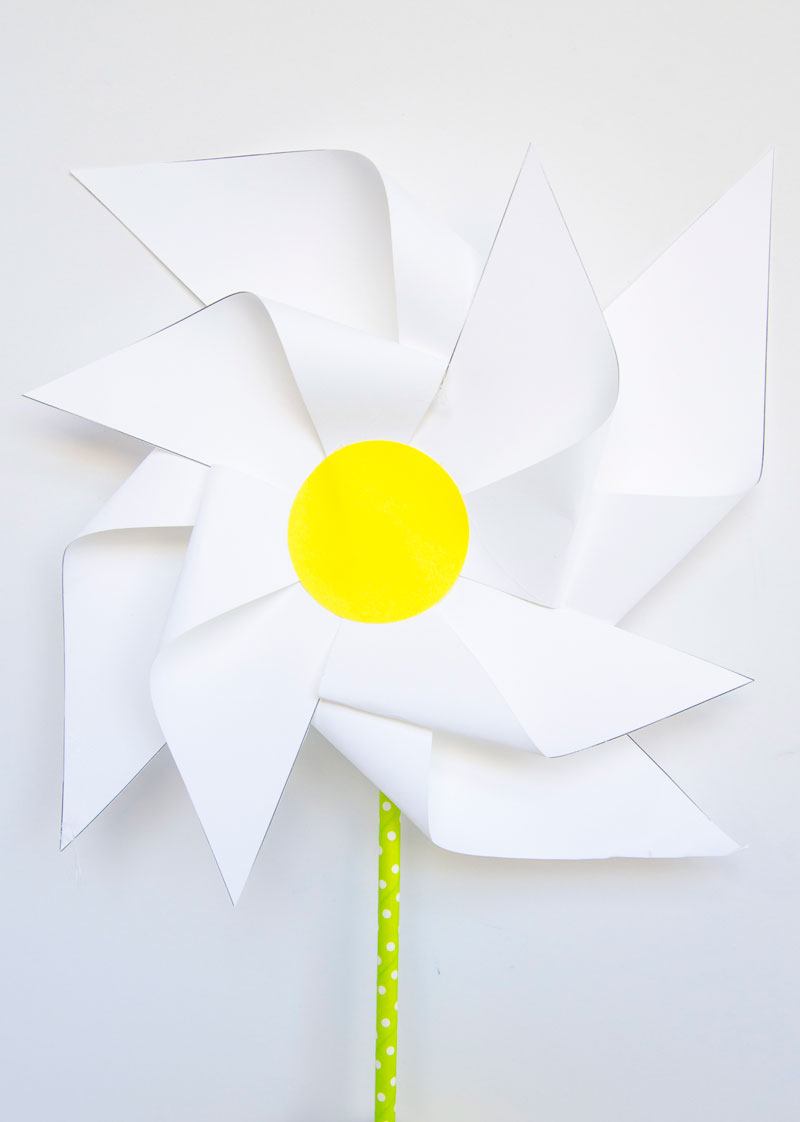 Daisy DIY Pinwheels by Lindi Haws of Love The Day