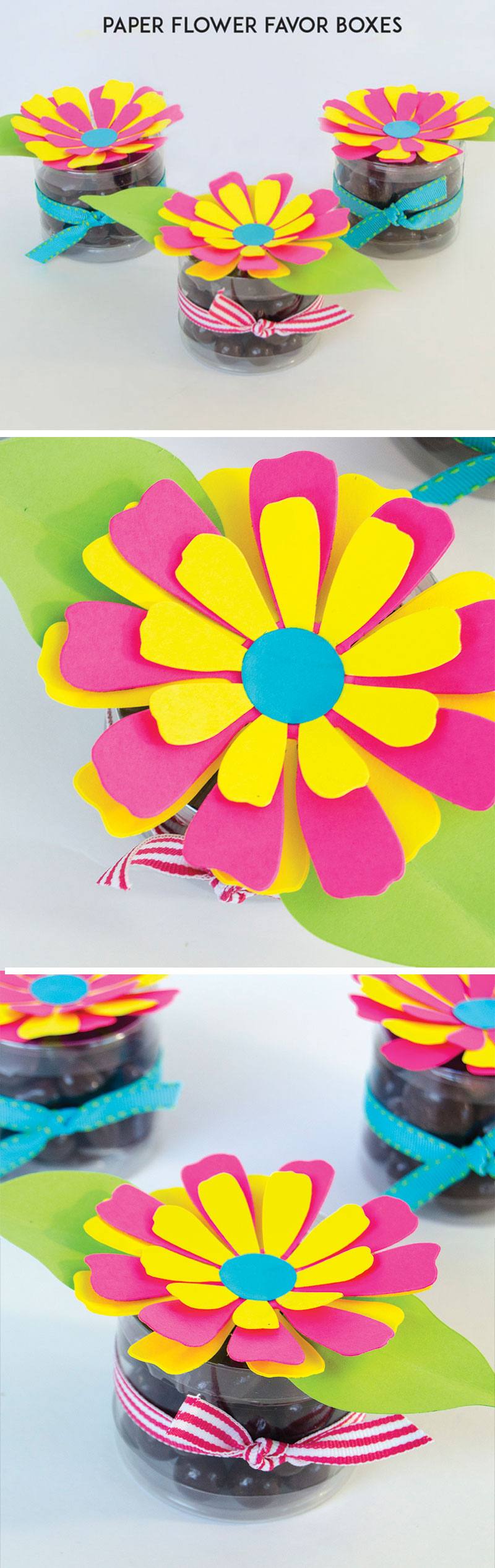 Paper Flower Favor Box Tutorial & MY FIRST VIDEO by Lindi Haws of Love The Day