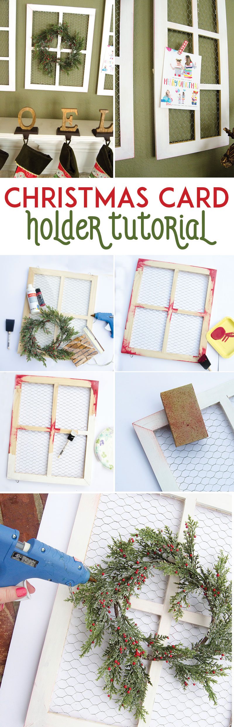 Christmas Card Holder Tutorial by Lindi Haws of Love The Day