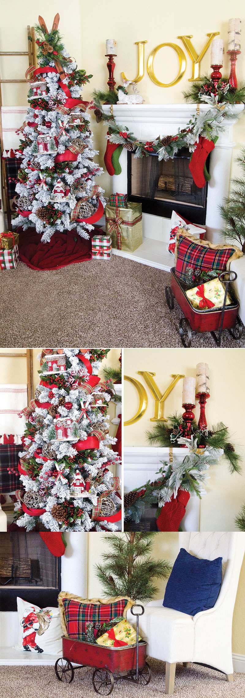 Plaid Christmas Tree by Lindi Haws of Love The Day | Michaels Dream Tree Challenge